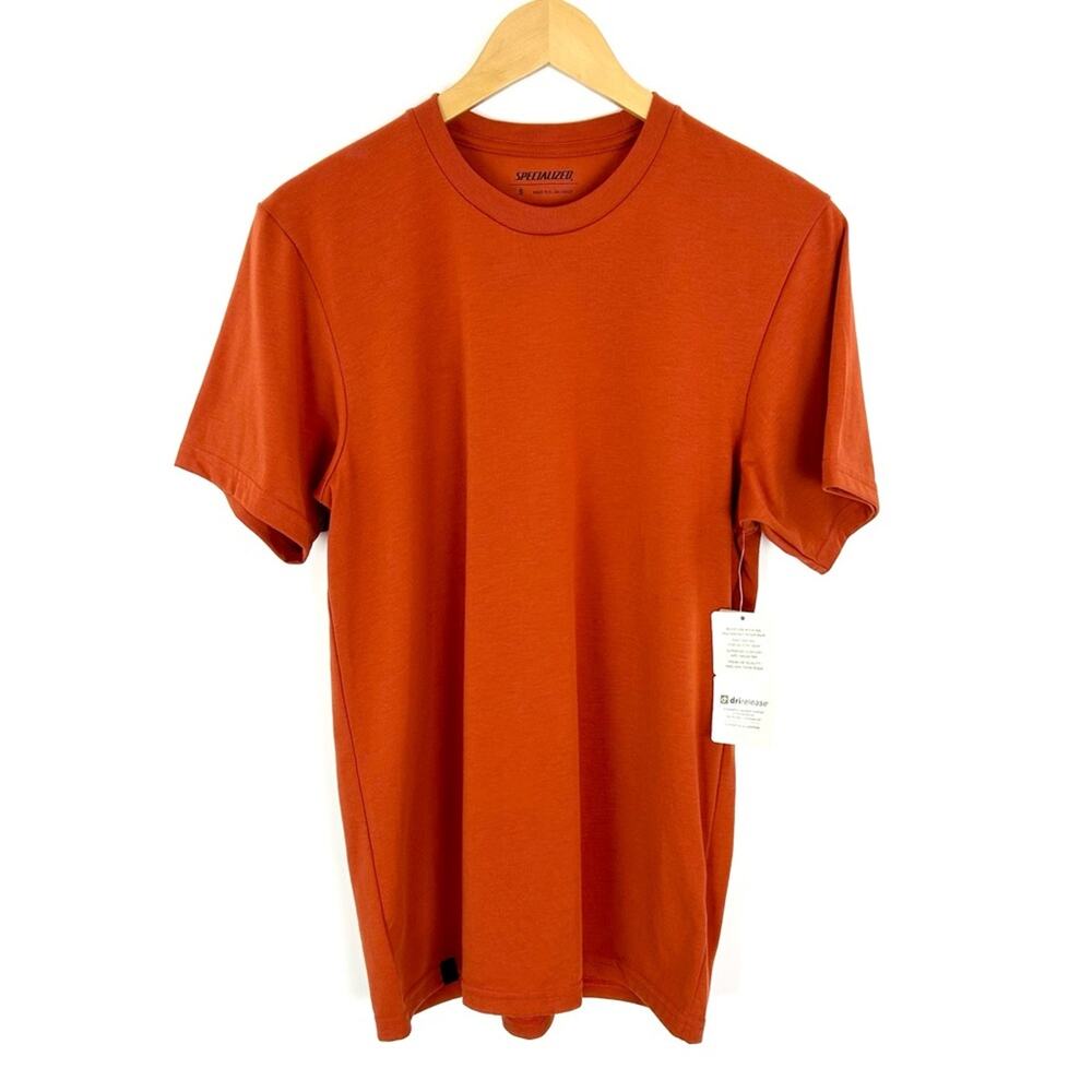 Specialized Dri Release Tech Tee Short Sleeve SS Red-Orange Men’s‎ Small